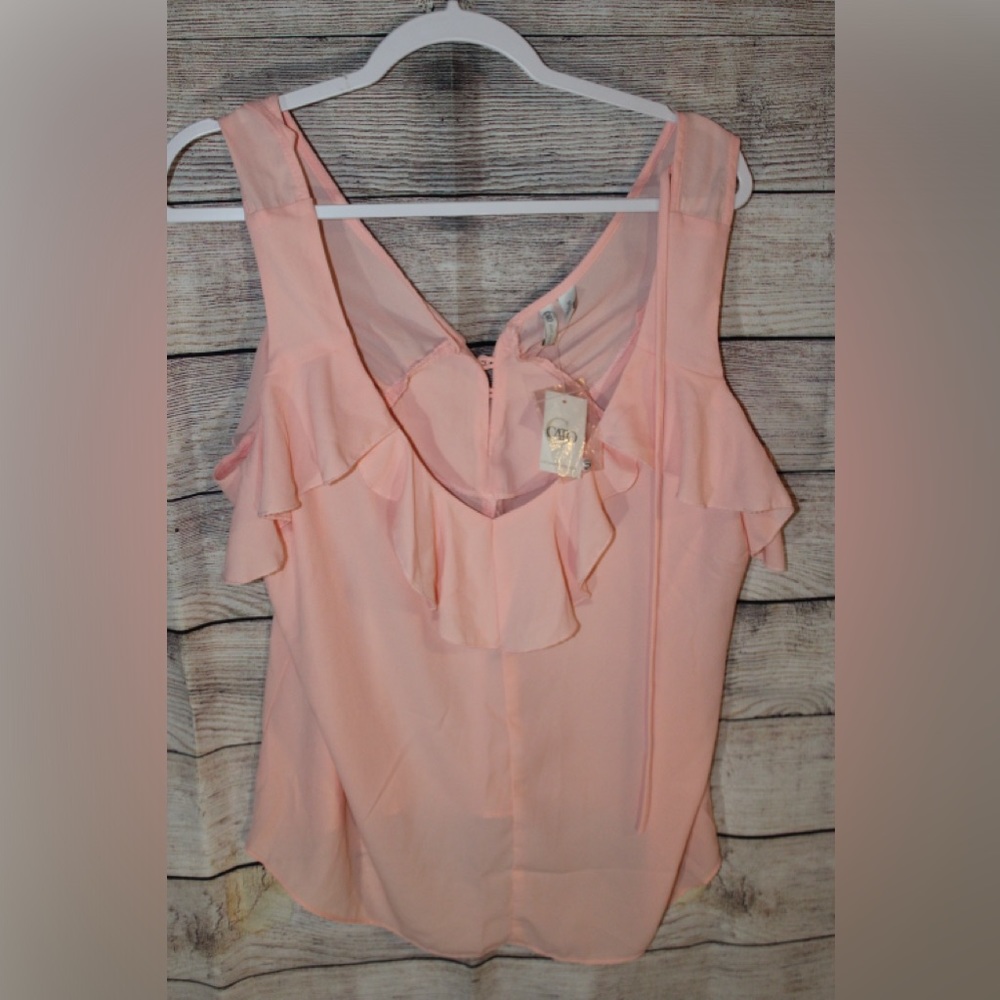 NWT, Cato, Peach sleeveless